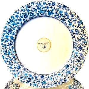 Laura Ashley Blue Floral Dinner Plate(1) Edith’s garden